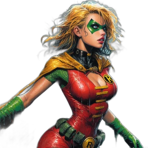 comic book art, concept art, fantasy art, photorealistic transparent PNG cut-out