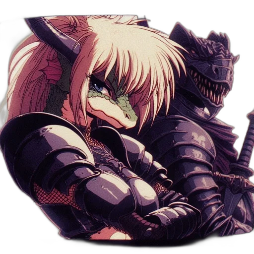 dragon, mask, weapon, creature transparent PNG cut-out