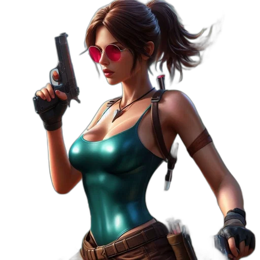 weapon, concept art, cyberpunk, comic book art transparent PNG cut-out