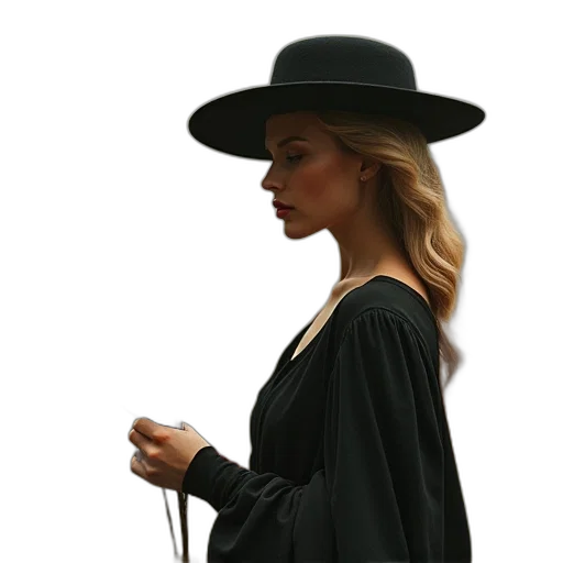 hat, staff, dress, jacket transparent PNG cut-out