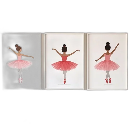 concept art, photorealistic, three, ballet transparent PNG cut-out