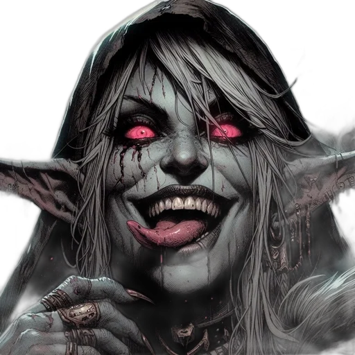 face, concept art, fantasy art, comic book art transparent PNG cut-out