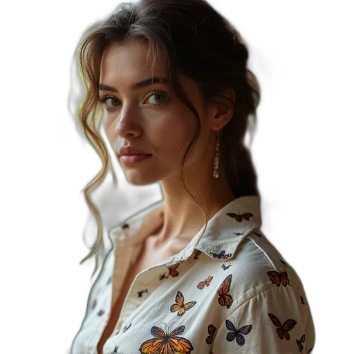 jacket, dress, jewelry, face transparent PNG cut-out