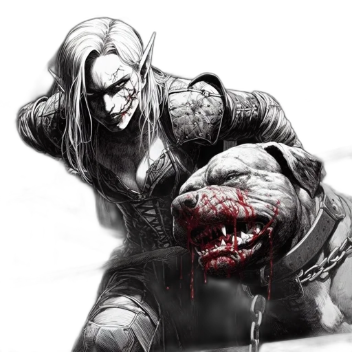 concept art, comic book art, fantasy art, photorealistic transparent PNG cut-out