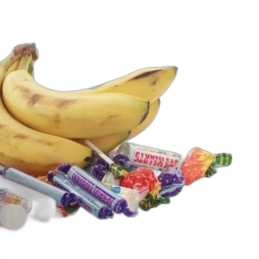 food, bunch, bananas, some transparent PNG cut-out