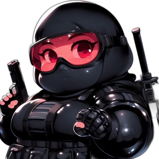robot, weapon, staff, cyberpunk transparent PNG cut-out