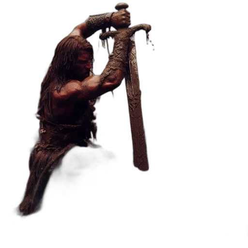 sword, staff, weapon, creature transparent PNG cut-out