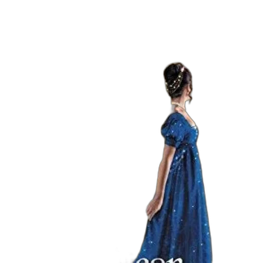 dress, jewelry, crown, staff transparent PNG cut-out