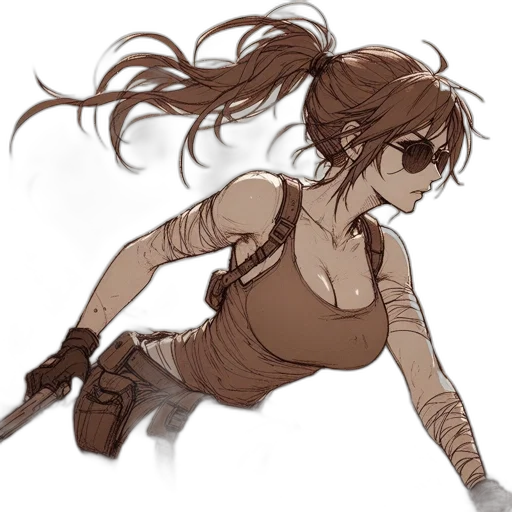 weapon, concept art, cyberpunk, anime transparent PNG cut-out