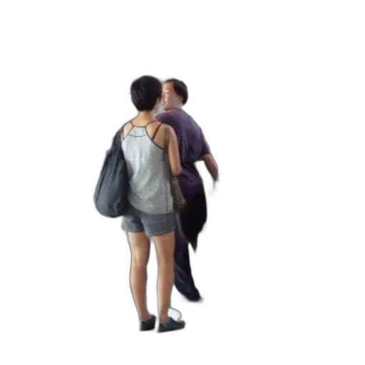 jacket, umbrella, dress, staff transparent PNG cut-out