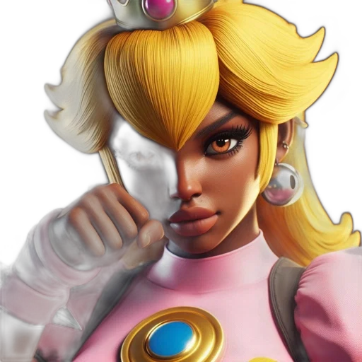 face, crown, concept art, 3d render transparent PNG cut-out