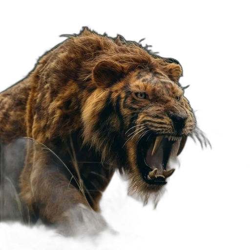 animal, creature, crown, photorealistic transparent PNG cut-out