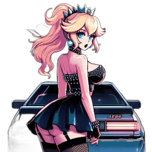 dress, car, robot, crown transparent PNG cut-out