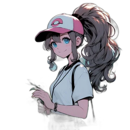 hat, staff, hair, creature transparent PNG cut-out
