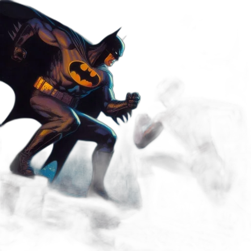 comic book art, concept art, fantasy art, watercolor transparent PNG cut-out
