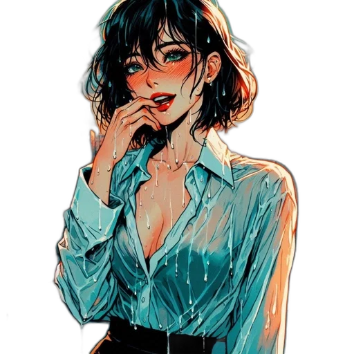 dress, jacket, staff, face transparent PNG cut-out