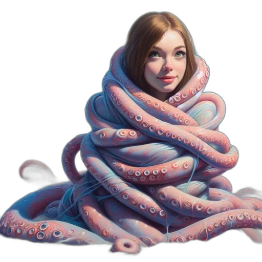 creature, dress, animal, hair transparent PNG cut-out