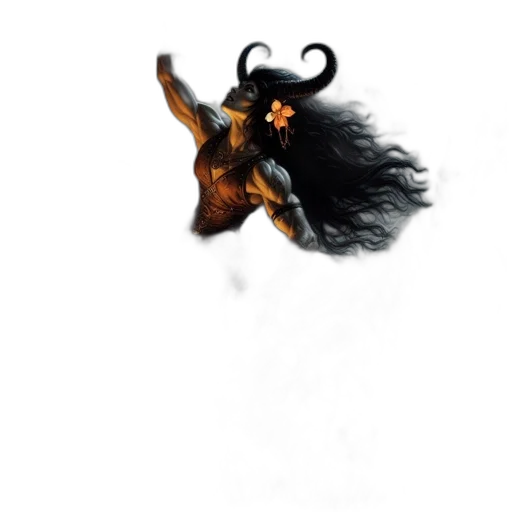 hair, dragon, creature, animal transparent PNG cut-out