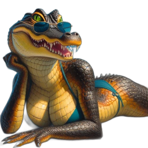 dragon, animal, creature, staff transparent PNG cut-out