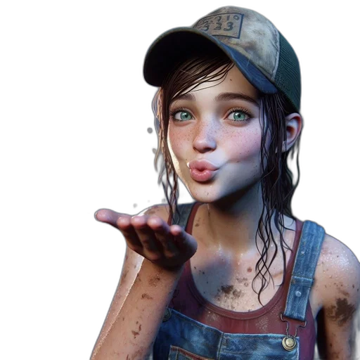 face, weapon, hat, concept art transparent PNG cut-out