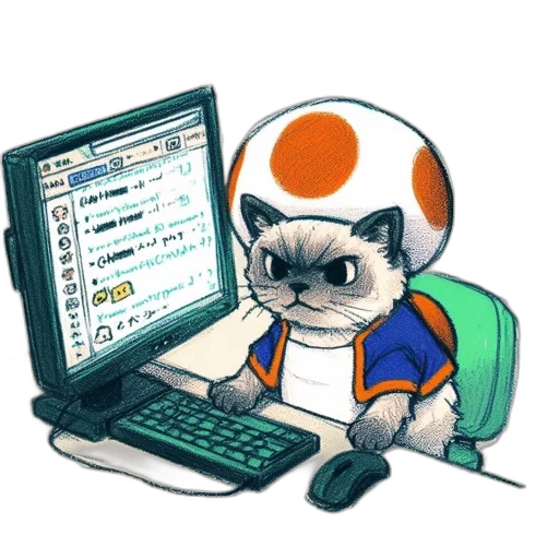 staff, robot, animal, pixel art transparent PNG cut-out