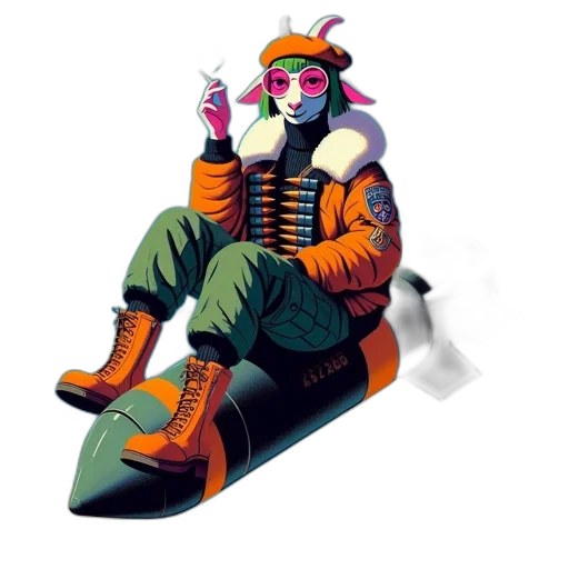 jacket, mask, hat, robot transparent PNG cut-out