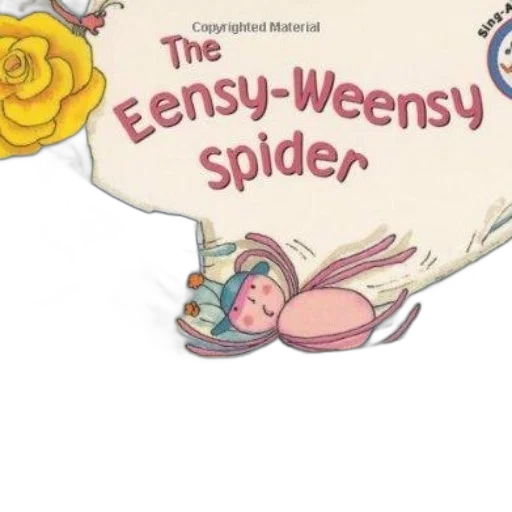 eensy, weensy, spider, book transparent PNG cut-out