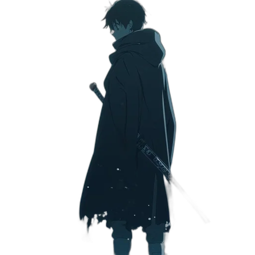 sword, staff, weapon, jacket transparent PNG cut-out