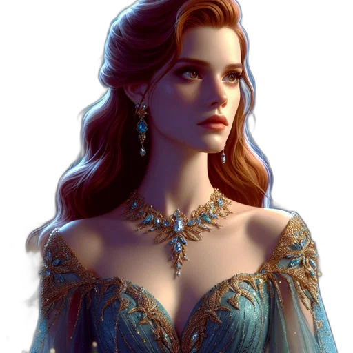 jewelry, dress, crown, face transparent PNG cut-out