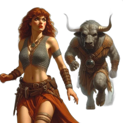 concept art, fantasy art, comic book art, photorealistic transparent PNG cut-out