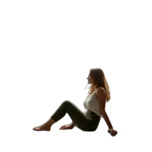 photorealistic, 3d render, concept art, woman transparent PNG cut-out