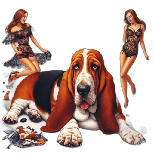 animal, concept art, photorealistic, comic book art transparent PNG cut-out