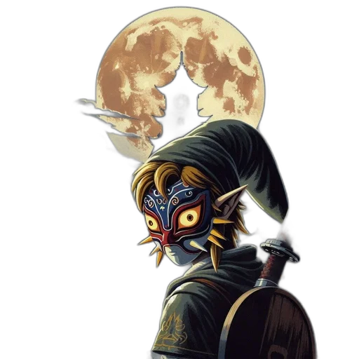mask, staff, sword, face transparent PNG cut-out