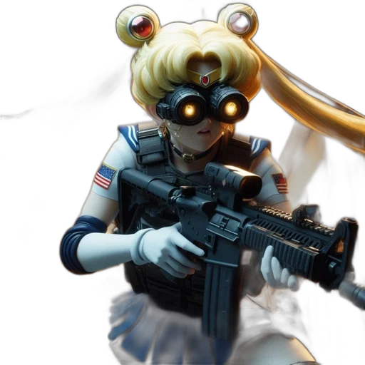 weapon, staff, robot, mask transparent PNG cut-out