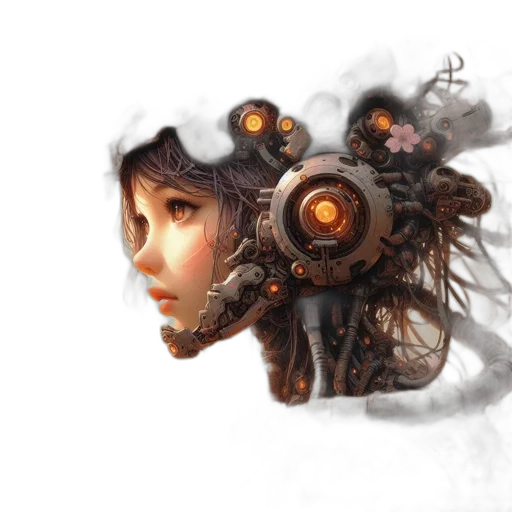 robot, face, weapon, mask transparent PNG cut-out