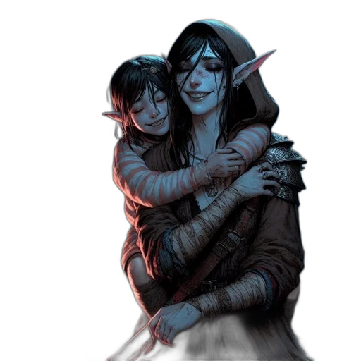 concept art, fantasy art, comic book art, night transparent PNG cut-out