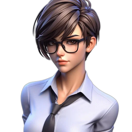 staff, face, jacket, dress transparent PNG cut-out