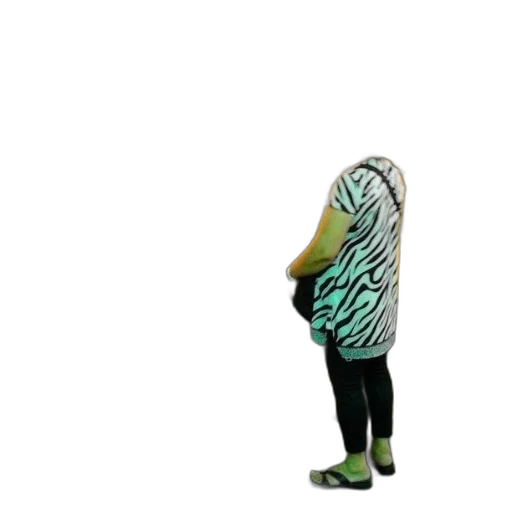 jacket, dress, hair, mask transparent PNG cut-out