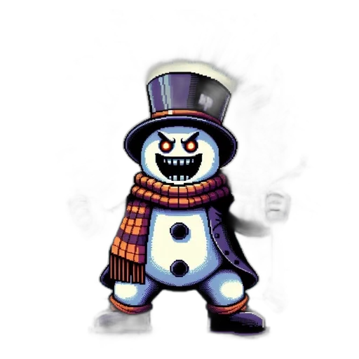 robot, staff, concept art, pixel art transparent PNG cut-out