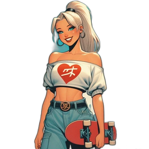 dress, comic book art, concept art, cartoon transparent PNG cut-out