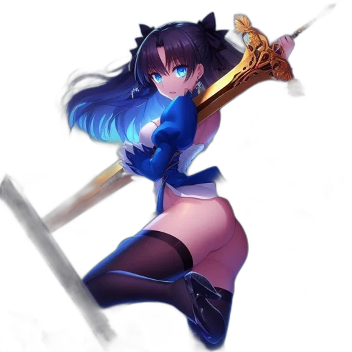staff, weapon, sword, fantasy art transparent PNG cut-out