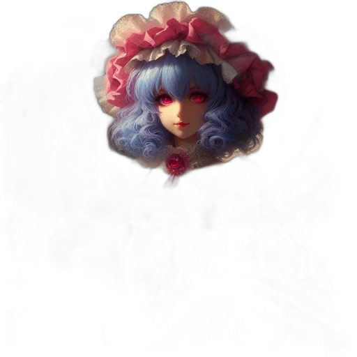 crown, hat, face, flower transparent PNG cut-out