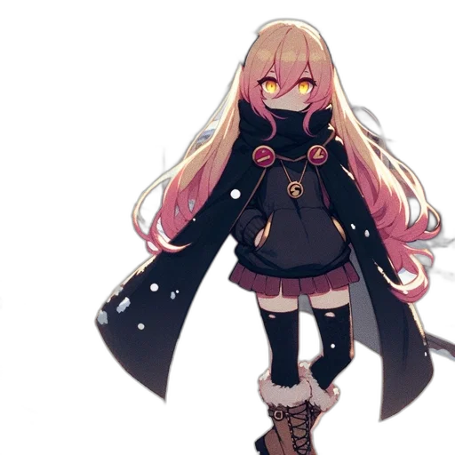 jacket, staff, creature, mask transparent PNG cut-out