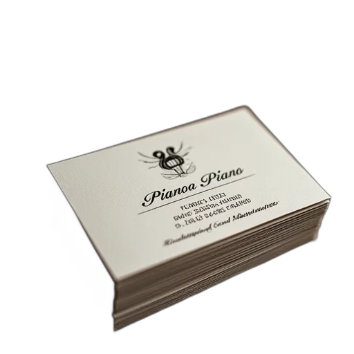 piano, business, card transparent PNG cut-out