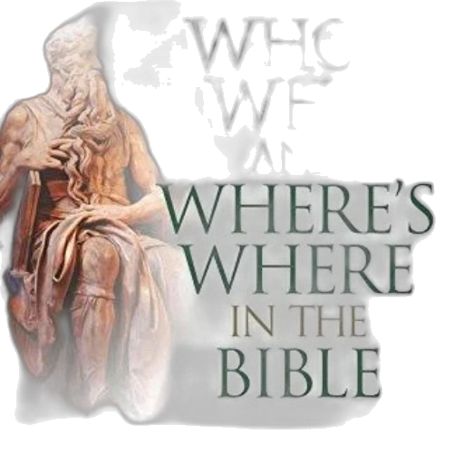 who, where, bible, illustrated transparent PNG cut-out