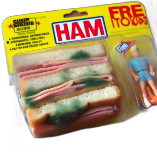 food, animal, vaporwave, 3d render transparent PNG cut-out