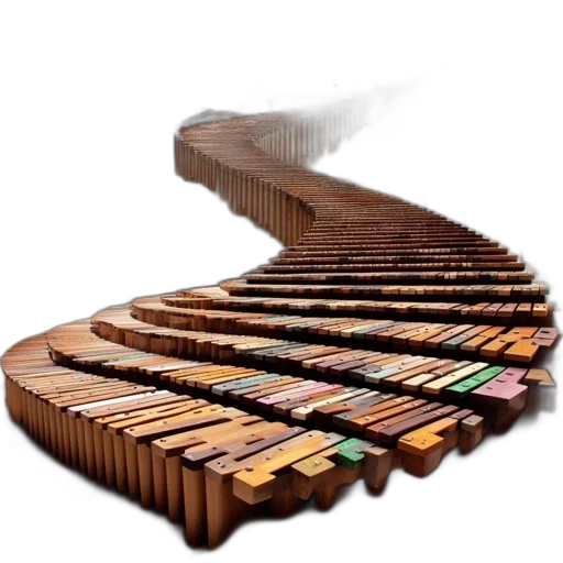artistic, spiral, staircase, built transparent PNG cut-out