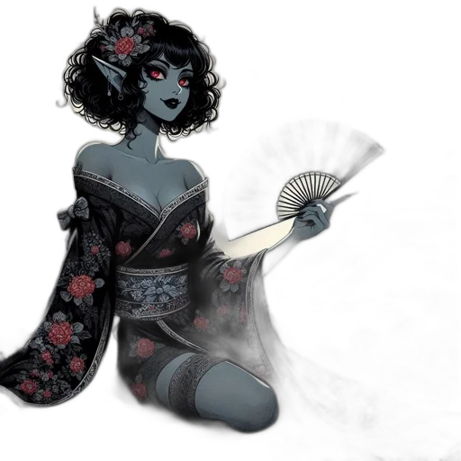 dress, staff, mask, fantasy art transparent PNG cut-out