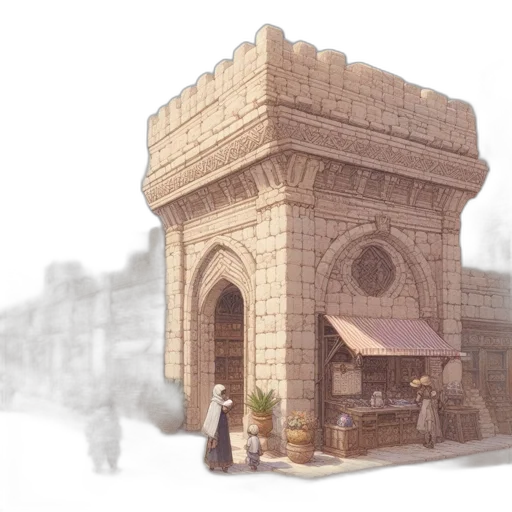 building, furniture, concept art, 3d render transparent PNG cut-out