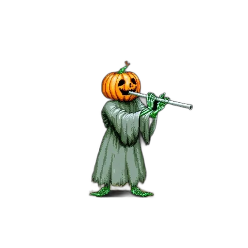 staff, pixel art, concept art, 3d render transparent PNG cut-out
